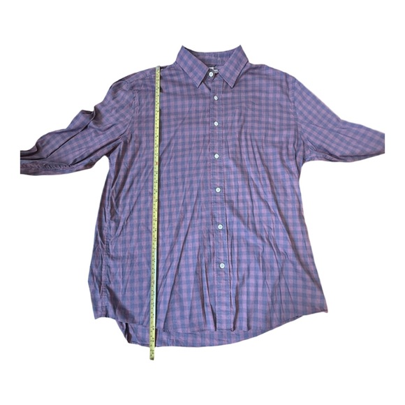 Faherty Brick and Charcoal Plaid Shirt - Picture 5 of 6